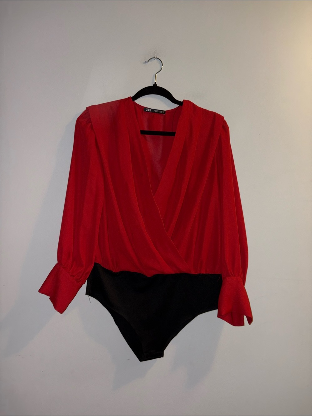 Zara | Red Wrap Bodysuit